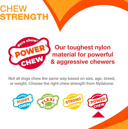 Original Bone Power Chew Toys for Dogs, Durable & Tough Dog Toys for Aggressive Chewers,Asted Blast Bacon & Chicken Flavor, Medium - up to 35 Lbs, 1 Count